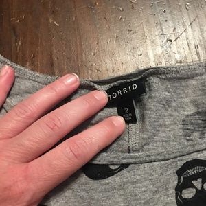 Torrid Skull Shirt-Size 2